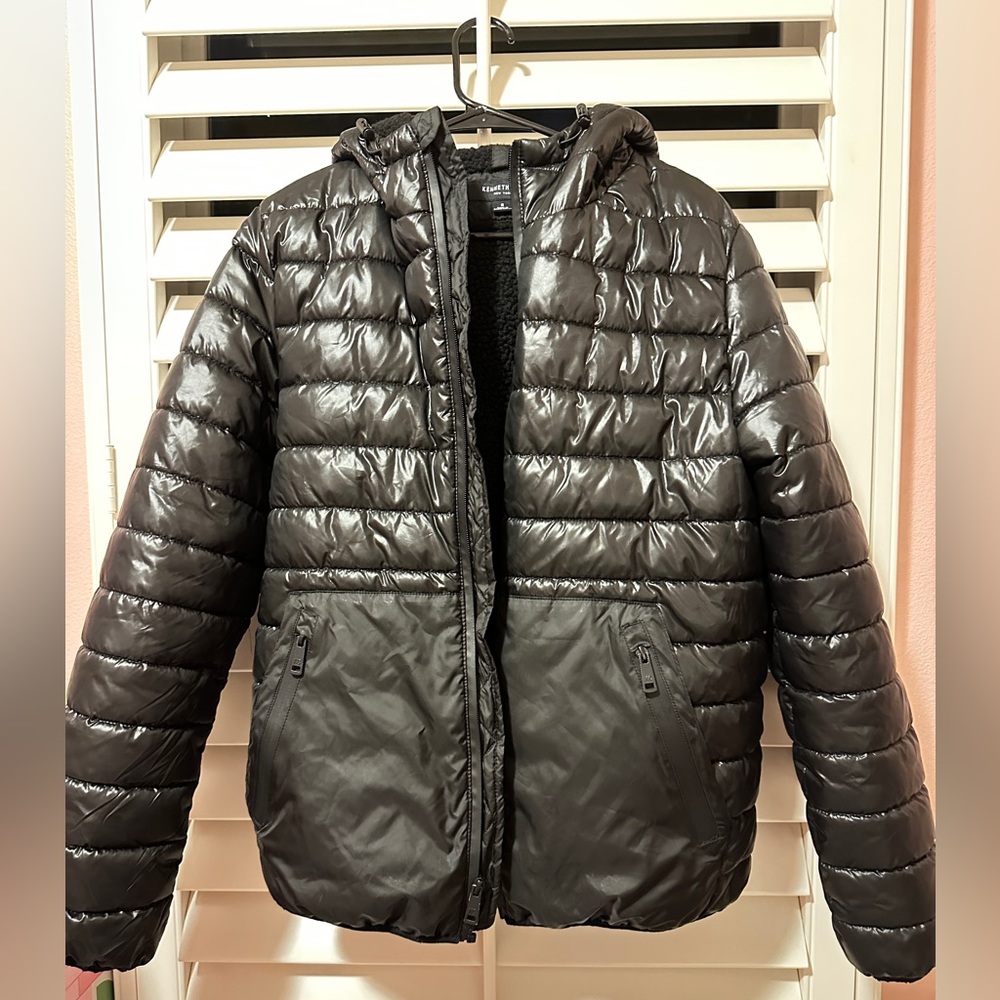 Black jacket with zipper